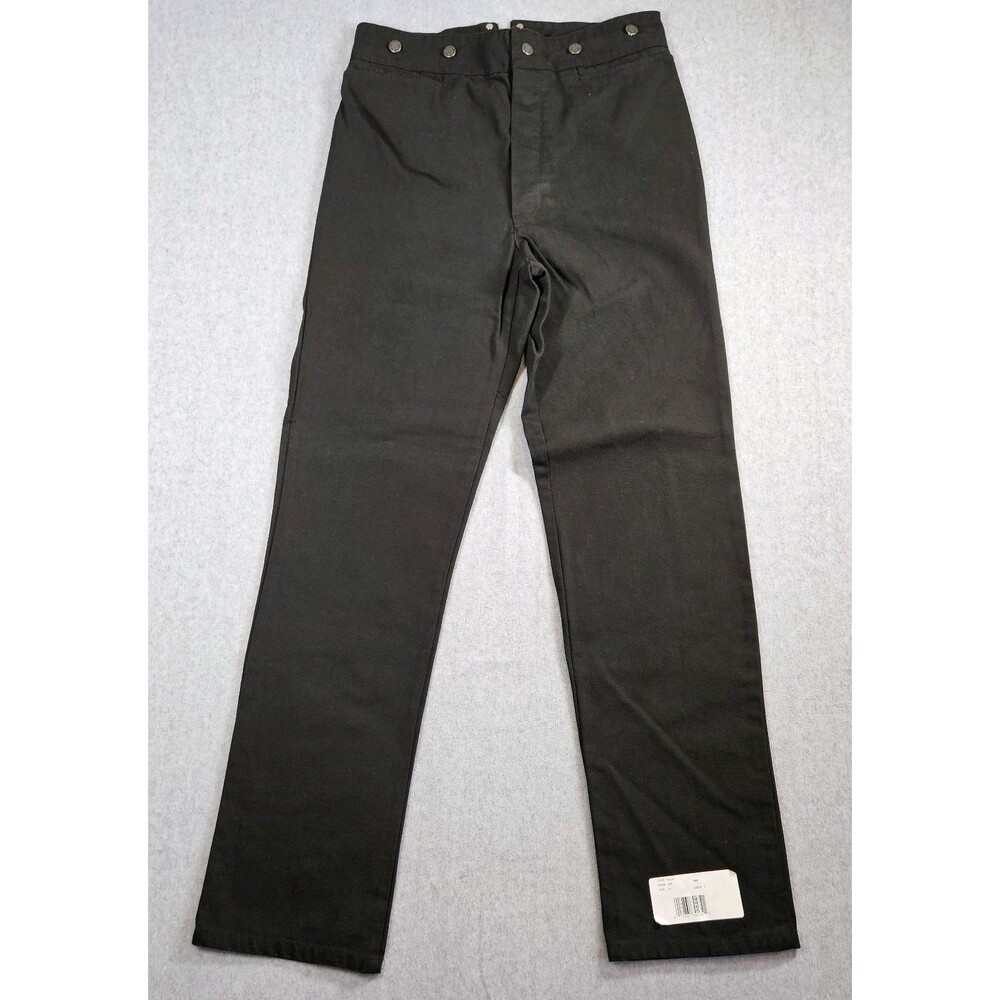 Wah Maker Frontier Clothing Mens Black Canvas Pants 36 USA 34x36